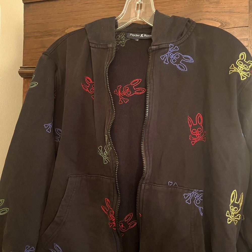 Psycho Bunny classic zip hoodie for kids